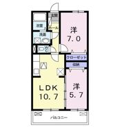 アンジュエールⅡの間取り画像