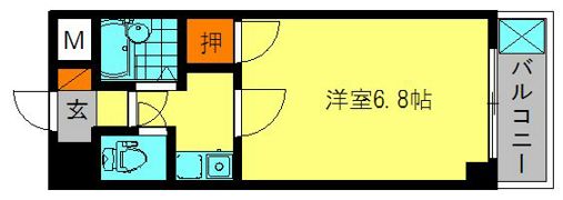 マンションキャッスルの間取り画像