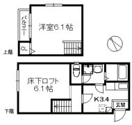 ポラリス井尻駅南の間取り画像