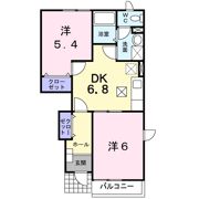 ベニール天神Bの間取り画像