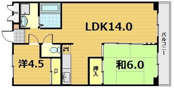 エクセレント墨染の間取り画像