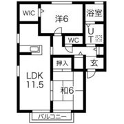 セジュールウィルモアの間取り画像