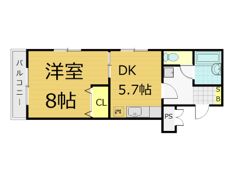 ヴィラパーシモンの間取り画像