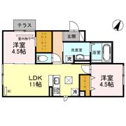 D-room烏丸北大路の間取り画像