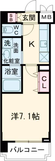 ベラジオ京都烏丸十条Ⅱの間取り画像