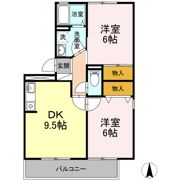 グリーンハイツ Bの間取り画像