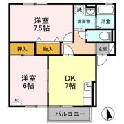 ボナールハイツ ABの間取り画像