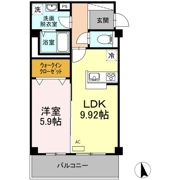 ドミール中央の間取り画像