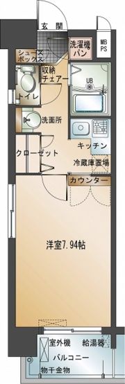 エンクレスト天神の間取り画像