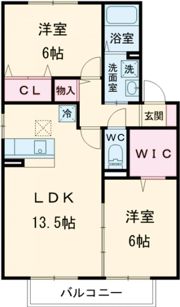 スカイハイム西田の間取り画像
