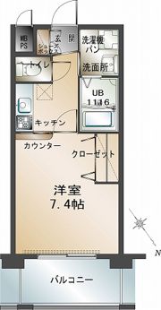 エンクレスト福岡の間取り画像