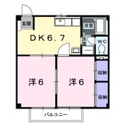 グリーンビレッジAの間取り画像