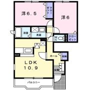 アライブ泉Ⅰ Bの間取り画像