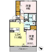 D-roomパークサイド吉塚の間取り画像