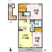 La・famille A棟の間取り画像