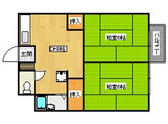 ユニメント林 A棟の間取り画像