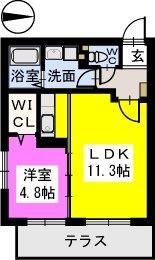 ステラOneステラワン諸岡の間取り画像