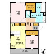 ブラウフォーゲル Aの間取り画像