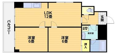 第21長栄 コーポ小山の間取り画像