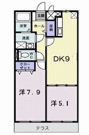 ガーデンヒル鳴滝の間取り画像