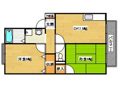 セジュール松月 C棟の間取り画像