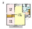セジュールKAZ C棟の間取り画像