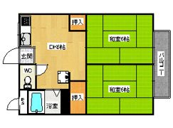 清水セカンドハイツの間取り画像