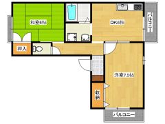 シャルマン桂川の間取り画像