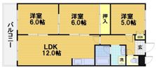 桂川ロイヤルハイツの間取り画像