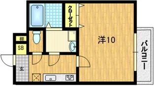 シャルレ13番館の間取り画像