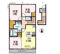 ドムール嵯峨B棟の間取り画像