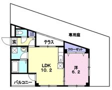 バ－ドレイク北山の間取り画像