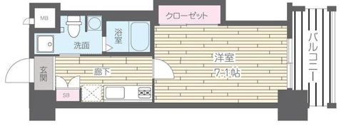 HF四条河原町レジデンスの間取り画像
