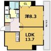 プレステージ翼の間取り画像