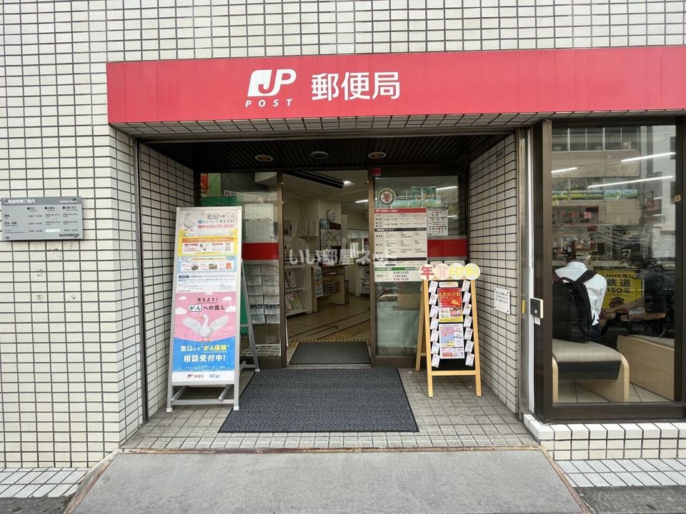 近くに高田馬場郵便局あり
