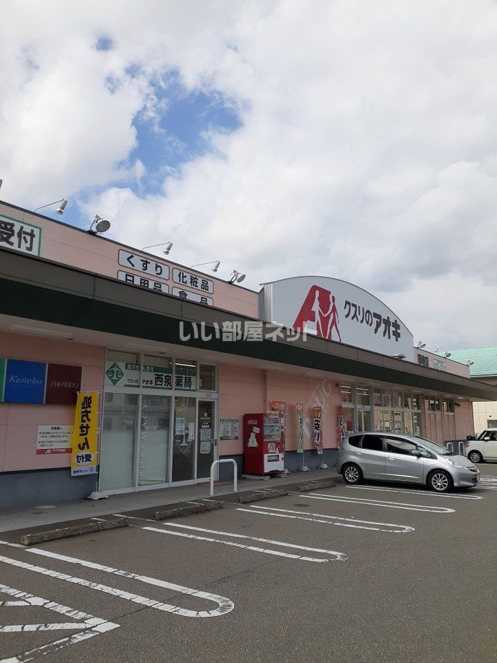 近くのドラッグストアまで882m（徒歩12分）