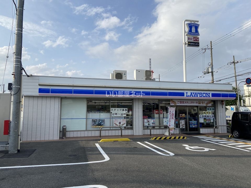 近くのローソン 東大阪花園桜通り店まで357m（徒歩5分）