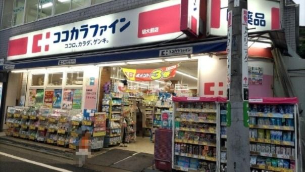 近くのドラッグストアまで613m（徒歩8分）