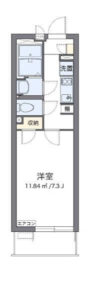 クレイノ陸王の間取り画像
