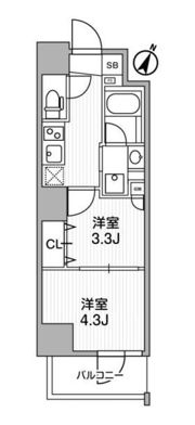 ラヴィエール三ノ輪の間取り画像