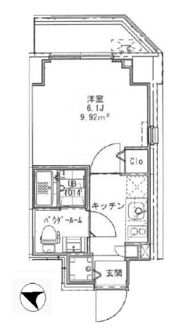 SOHO赤坂の間取り画像