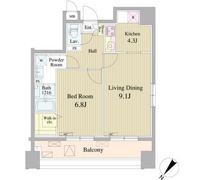 リヴィェ日本橋の間取り画像