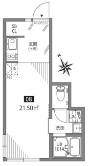 サクラシンマチUの間取り画像