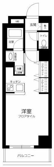コスモグレイス新宿の間取り画像