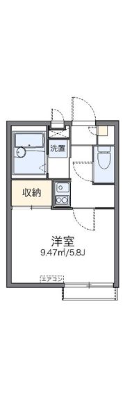 レオパレスアプリコットの間取り画像