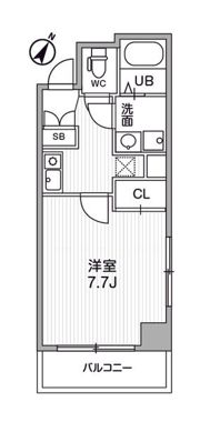 コスモリード人形町の間取り画像
