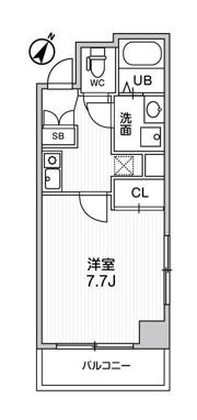コスモリード人形町の間取り画像