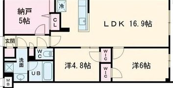 S－RESIDENCE富士見ヶ丘affordの間取り画像