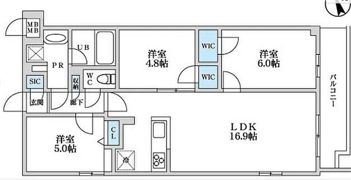 S－RESIDENCE富士見ヶ丘affordの間取り画像