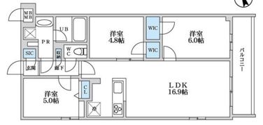 S－RESIDENCE富士見ヶ丘affordの間取り画像
